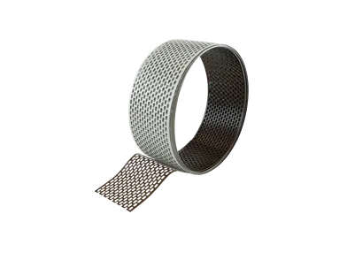 Schutzlüftungsband Aluminium AL 100 mm – 1 Rolle/5 lfm (weiß/dunkelbraun)