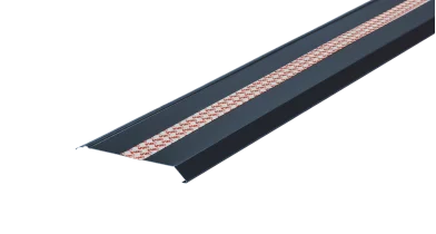 Traufblech selbsttragend FeZn beschichtet mit integriertem Band 0,6 × 2000 mm – Zuschnittbreite 200 mm