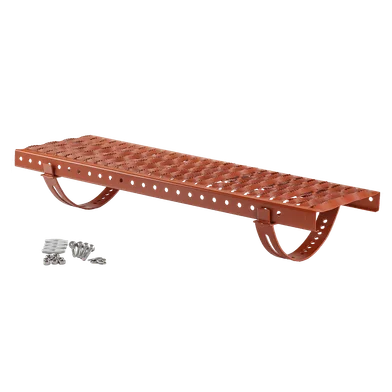 Trittplattform-Set 250×800 mm (Plattform, 2× Halter, Verbindungsmaterial)