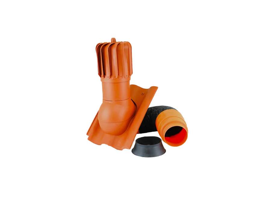 Entlüftungsset Betonpres Duna TURBINE Ø 150 mm (Flexschlauch 750 mm, Dichtmanschette) – Hauptfoto